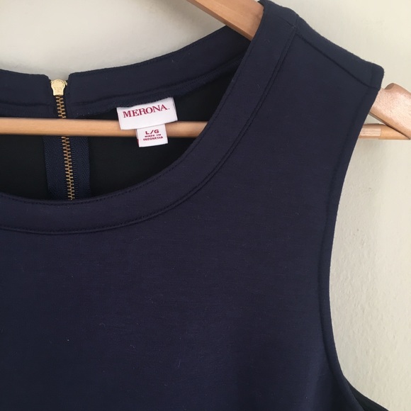 Merona Career Colorblock Shift Dress Size Large - Picture 4 of 4